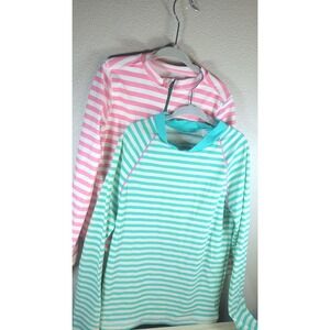 Boden & Primary Kids Rash Guard Swim Bundle UPF 40 Long Sleeve Size‎ 8 9